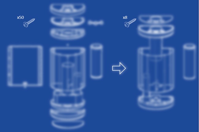 Redesign of a Product to Reduce Production and Assembly Costs